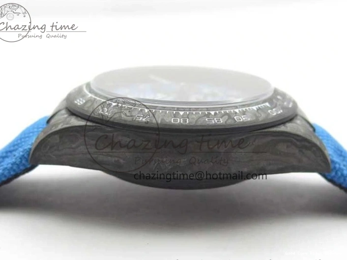 AAA Replica Watches on OMF DIW A Blue Dial Nylon 2844 Light Daytona Strap Blue Efficient Best Edition Light Carbon 0101